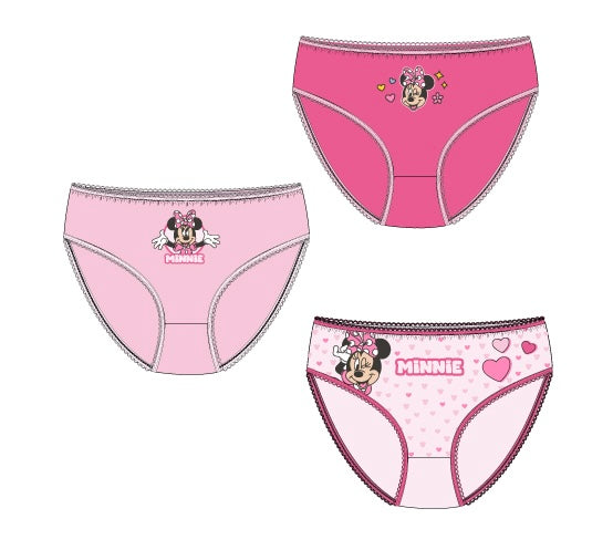 Pack de 3 braguitas Minnie Mouse