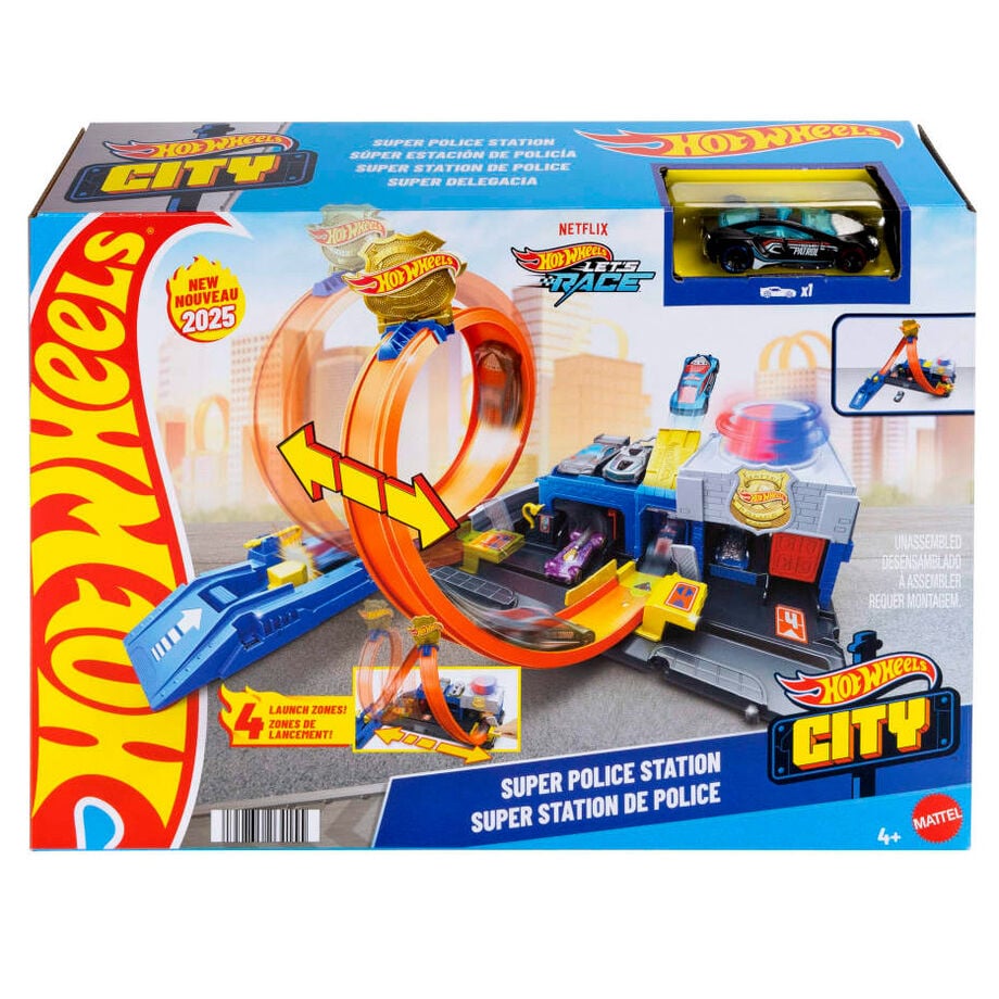 Pista Super Estacion de Policia City Hot Wheels