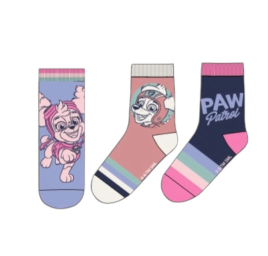 Pack 3 Calcetines Patrulla Canina Skye