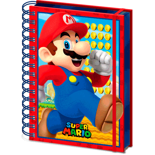 Cuaderno A5 lenticular Super Mario Bros