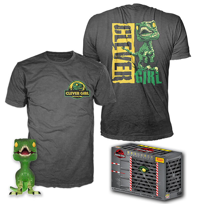 Set figura POP & Tee Jurassic Park Velociraptor Exclusive M
