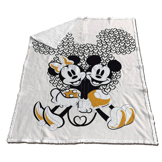 Manta coralina sherpa Mickey & Minnie Disney 130x170cm