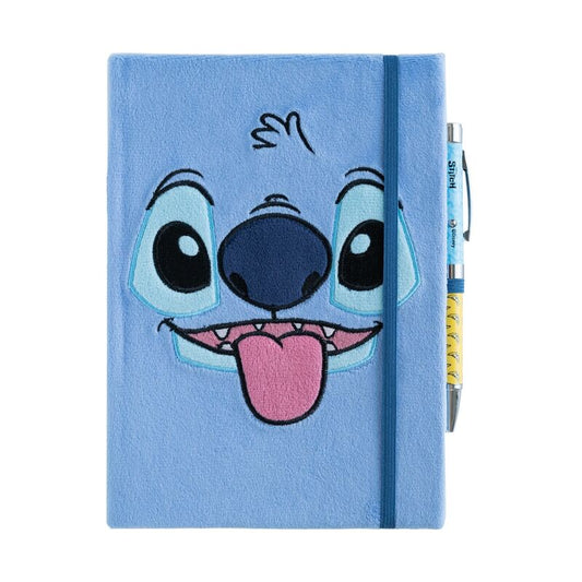 Cuaderno A5 premium + boligrafo proyector Stitch Disney
