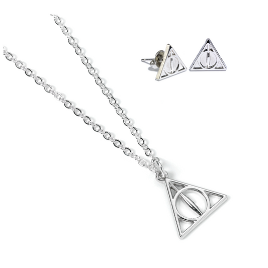 Set Colgante y pendientes Reliquias de la Muerte Harry Potter