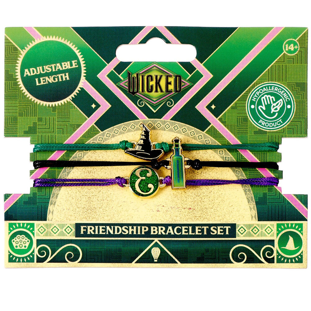 Set 2 pulseras Elphaba Glinda Wicked