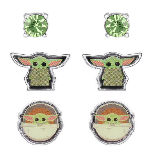 Set 3 Pares de pendientes Baby Yoda Star Wars