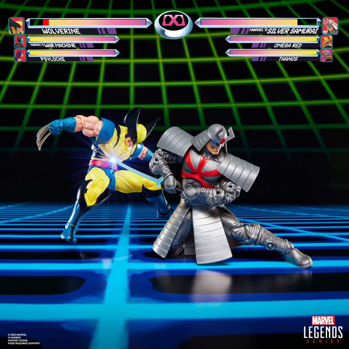 Blister 2 figuras Wolverine & Silver Samurai Gameverse Marvel Legends 15cm