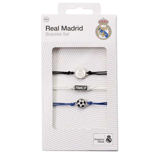 Set 3 Pulseras Amistad Real Madrid