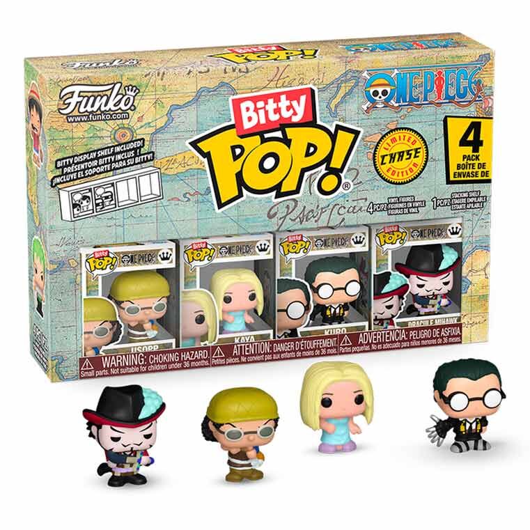 Blister 4 figuras Bitty POP One Piece Usopp
