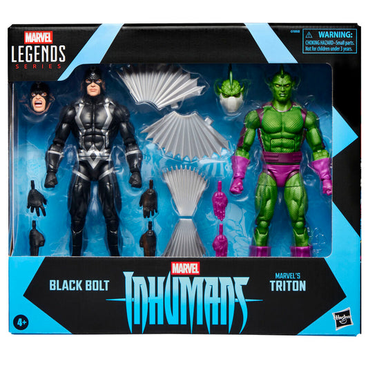 Blister 2 figuras Black Bolt & Triton Inhumanos Marvel Legends Series 15cm