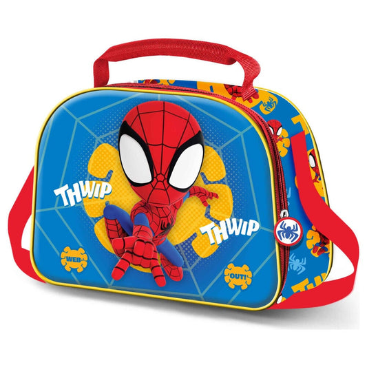 Bolsa portameriendas 3D Web Out Spiderman Marvel
