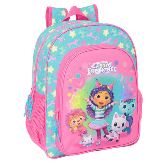 Mochila Confetti La Casa de Muñecas de Gabby 38cm adaptable