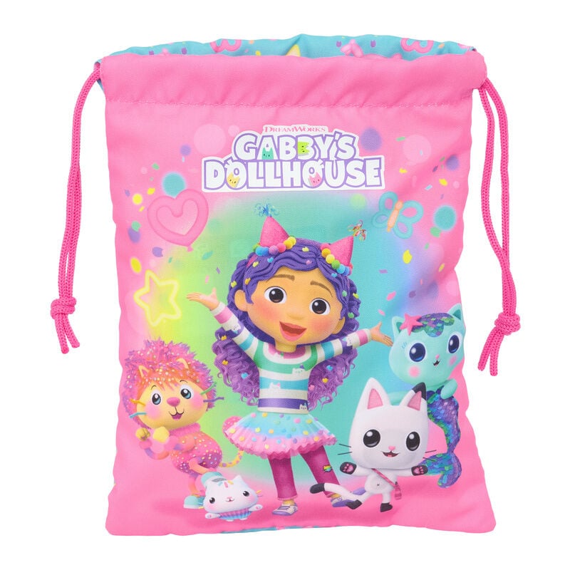 Saco merienda La Casa de Muñecas de Gabby 25cm
