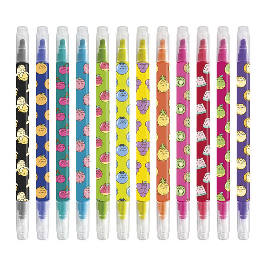 Set 12 rotuladores borrables Fruits Pusheen