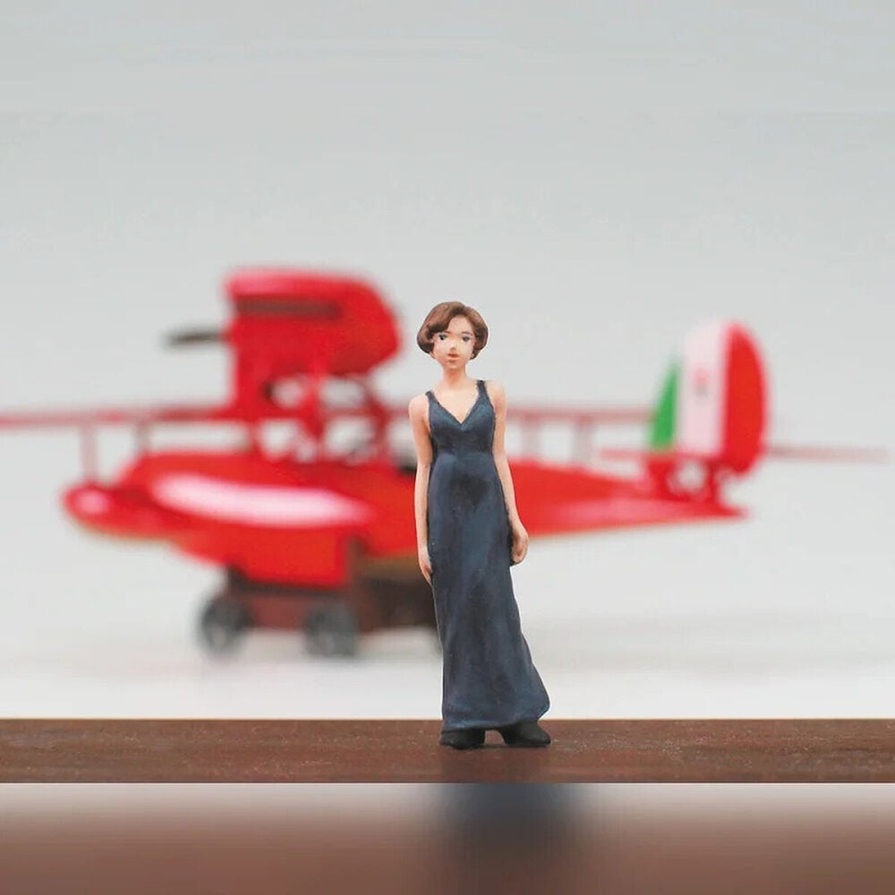 Maqueta Model Kit Savoia S.21F ver.2 Seaplane + Figura Gina Porco Rosso
