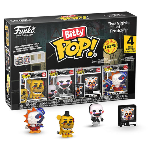 Blister 4 figuras Bitty POP Five Nights at Freddys Edicion Limitada