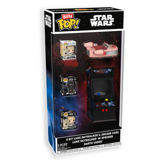 Figura Bitty POP Star Wars 8 Bit Luke Skywalker & Arcade Case