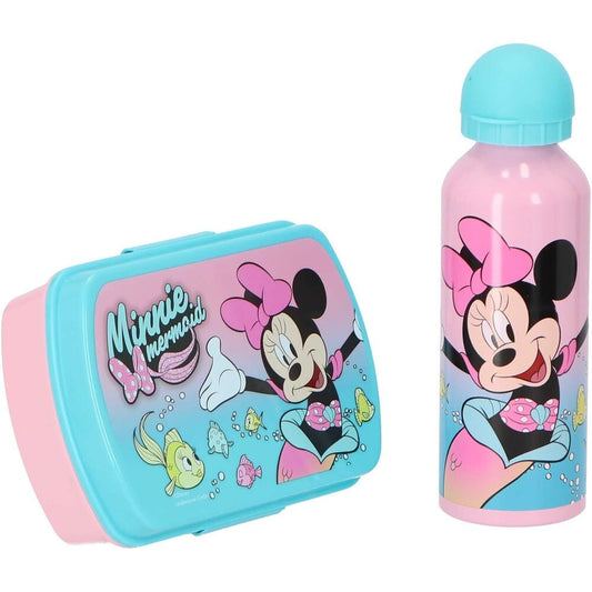 Sandwichera + Cantimplora aluminio Minnie Disney 500ml