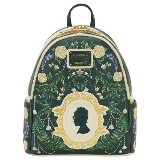 Mochila Bridgerton Silhouette Floral Netflix Loungefly 26cm