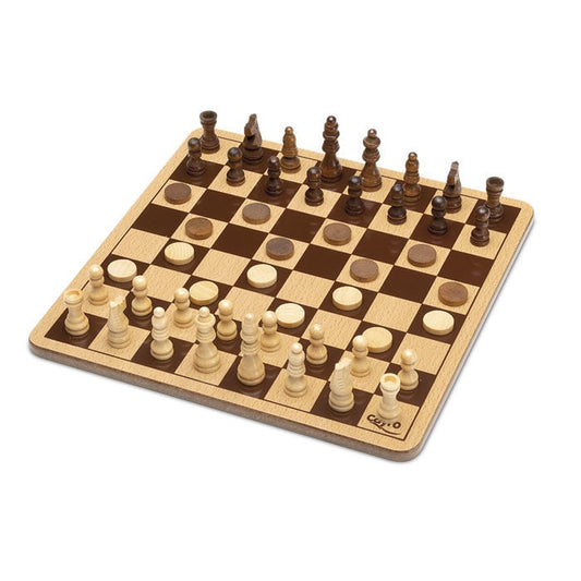 Juego Ajedrez Damas madera